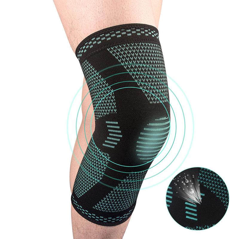 Skdk 1 Stück Gym Kniepolster Sportsicherheit Fitness Kniebandage Elastische Knieorthese Stützbandage Patella Laufen Basketball Volleyball Tennis