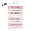Rustic Porch Ornament Inspirational Wooden Hanging Sign, Summer Surf Kids Positive Quote Wall Plaque, Outdoor Courtyard Decor Farmhouse String