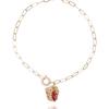 AUGUST ALICE Rough Piece Ruby Oval Chain Bracelet
