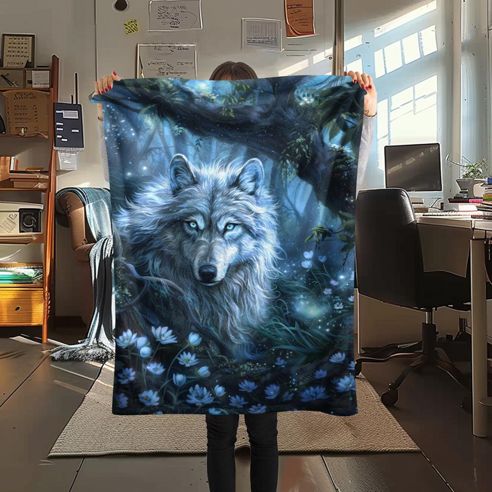 1 Manta de Franela con Estampado de Dibujos Animados, Alta Calidad, Cómoda para Todas las Estaciones, Decoración del Hogar, Calidez y Confort, Perfecta para Regalo de Navidad o Cumpleaños