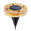 Solar Ground Light Outdoor Flat Solar Powered Disc Light IP68 Waterproof Pathway Light for Garden Yard Lawn Walkway Driveway Landscape Lighting