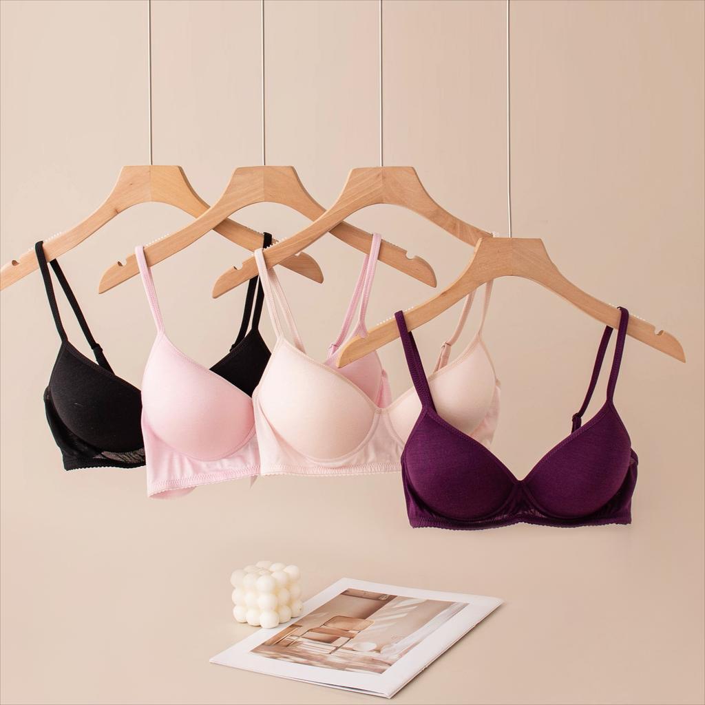 Seamless Silk Bra Women Wireless Bra Summer Thin Mulberry Silk Bra Push‑Up Bralette for Small Bust