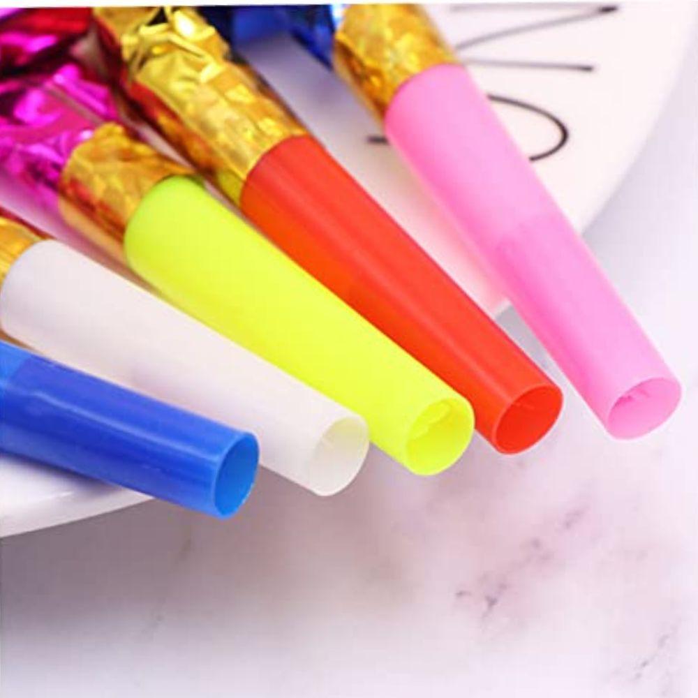 26pcs Plastic Party Blowers Mixing Color Parties Cheerleading Noisemakers Funny Birthday Festival Decoration Gift YMY