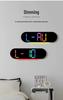 RGB LED Digital Wall Clock - Large Screen, Color Changing, Multifunctional for Living Room