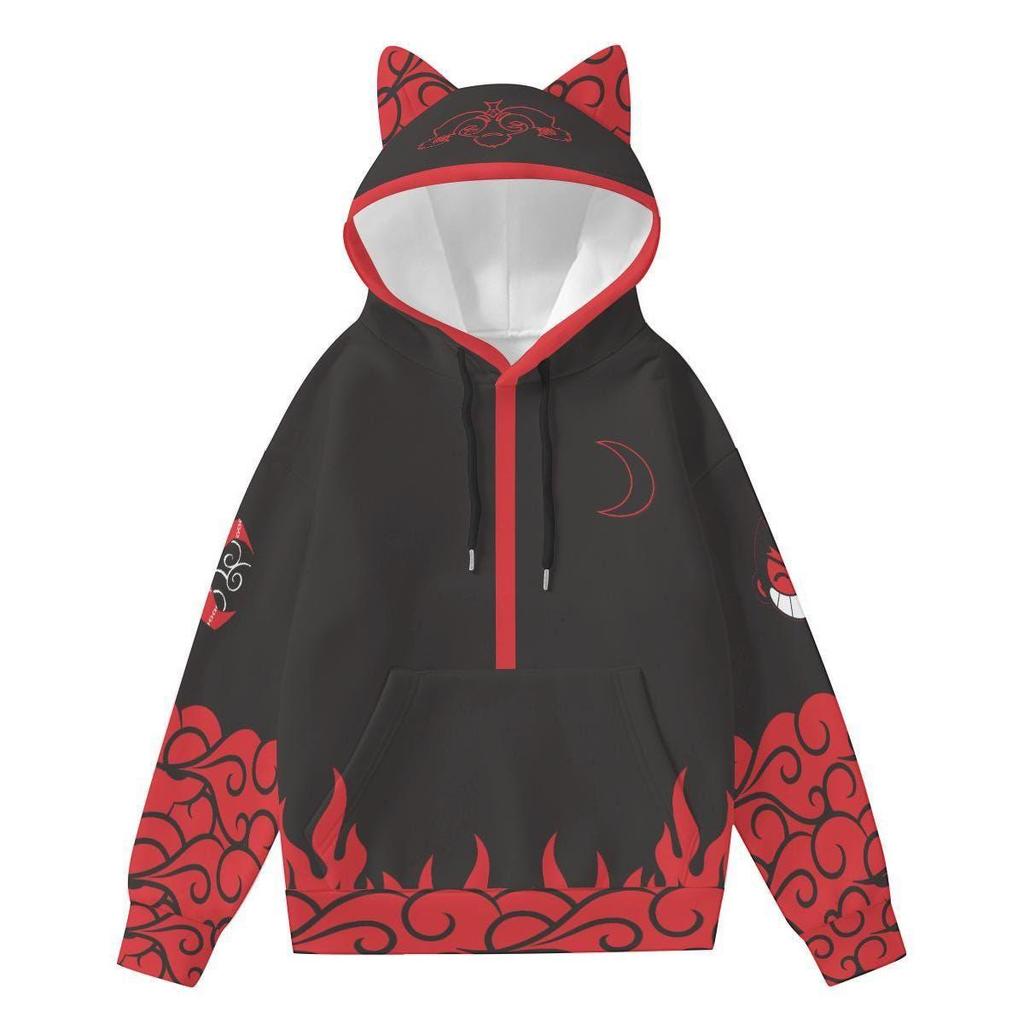 DZ Style Dämonenjägerin Mädchen Tigerohren Hoodie - Niedliches Anime Wukong Panda Frosch Design