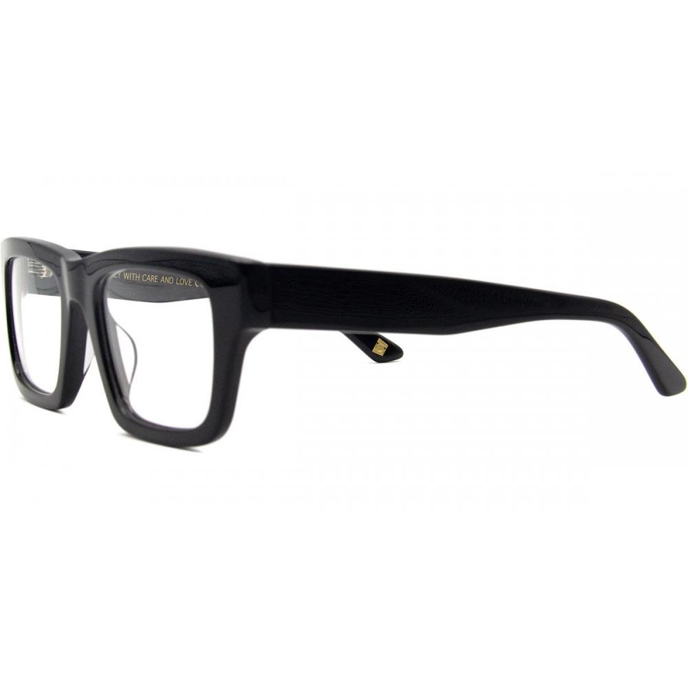 Smartbuy Collection Full Rim Square Black Fashion Unisex Eyeglasses Sette 07 C02