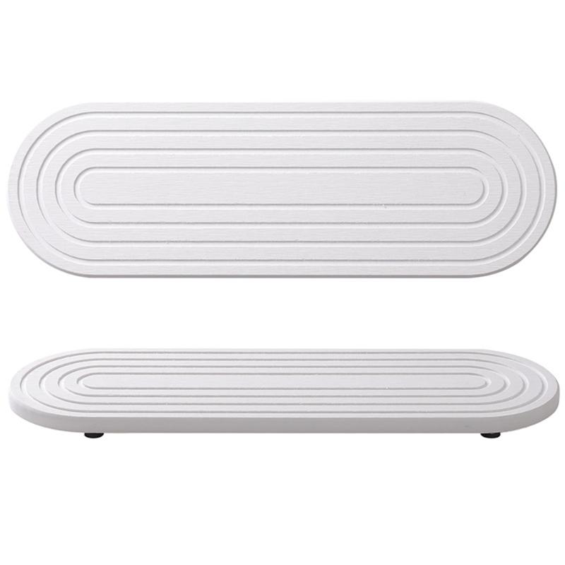 2pcs Diatomite Tray Set for Fast Drying and Molds Prevention Sink Organizers Practical Molds Resistant Draining Board