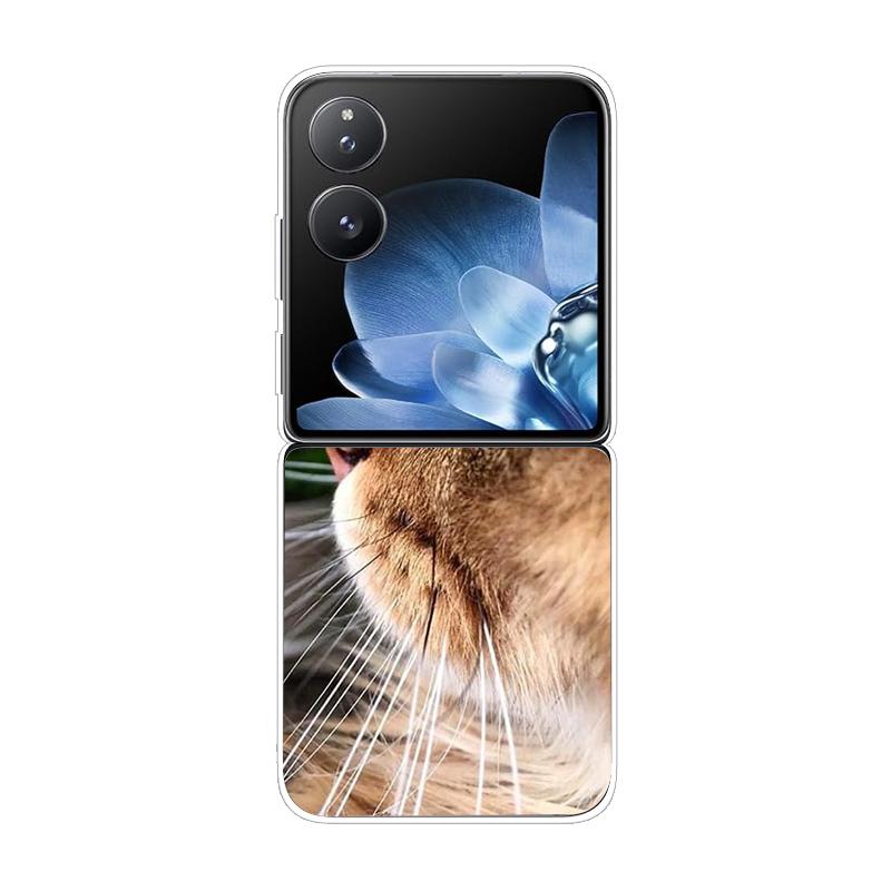 Hard PC Cover For Xiaomi Mix Flip ShockProof Phone Case For Mi Mix Flip 5G Ultra-Thin Back Clear MixFlip Shell Cover Coque Funda