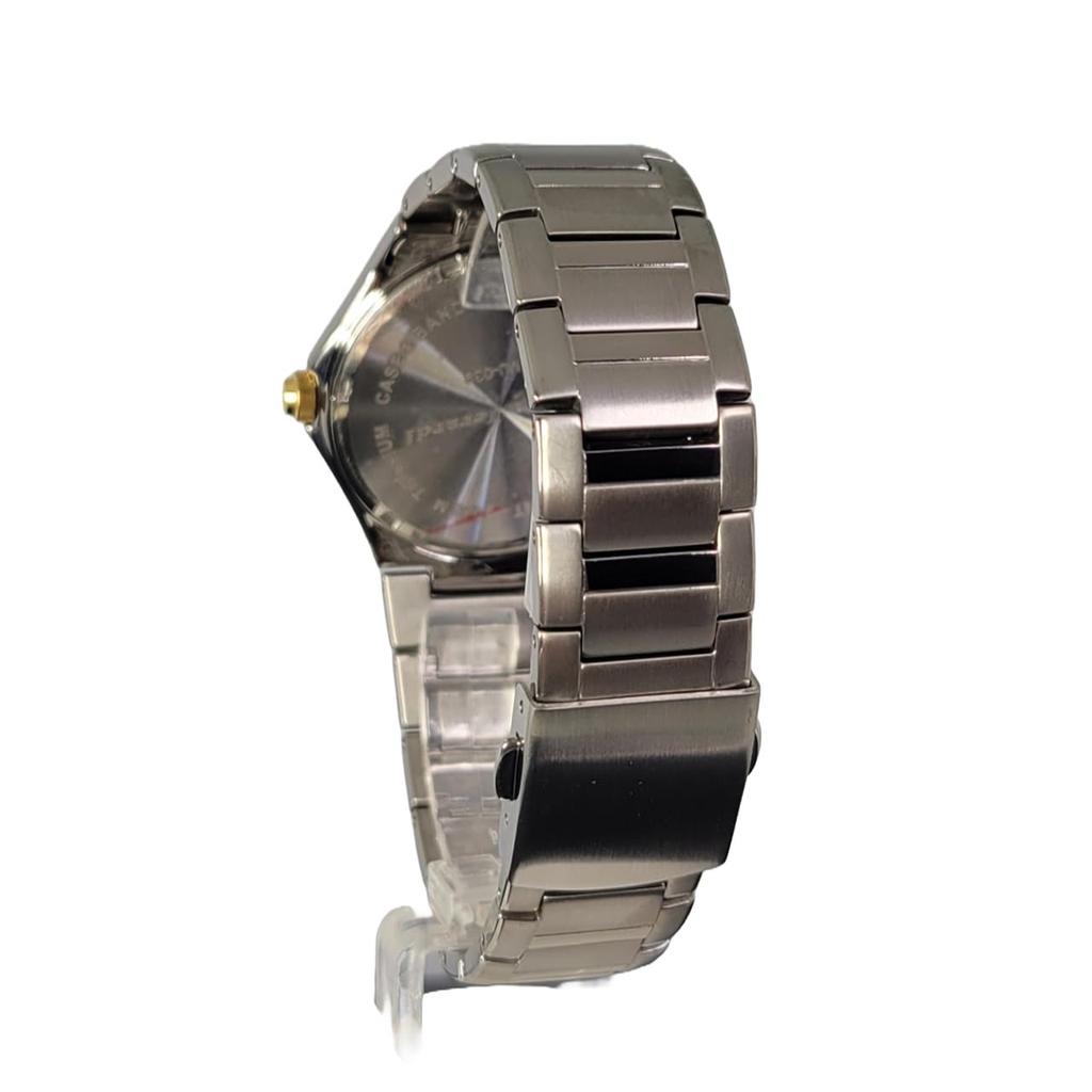 Reloj Solar Titanium, resistente al agua hasta 10 ATM, color plata [Mauro Geraldi] MJ039-1