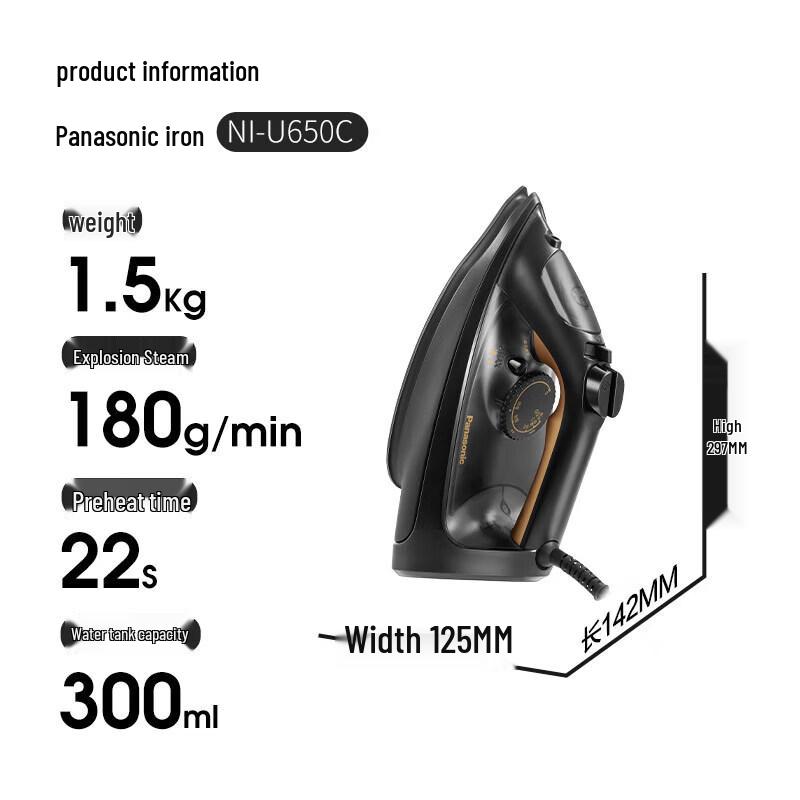 Panasonic Ruční parní žehlička s vysokým výkonem