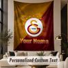 Custom Text Tapestry Galatasaray FC Print Wall Tapestry Indoor Living Room Wall Decor