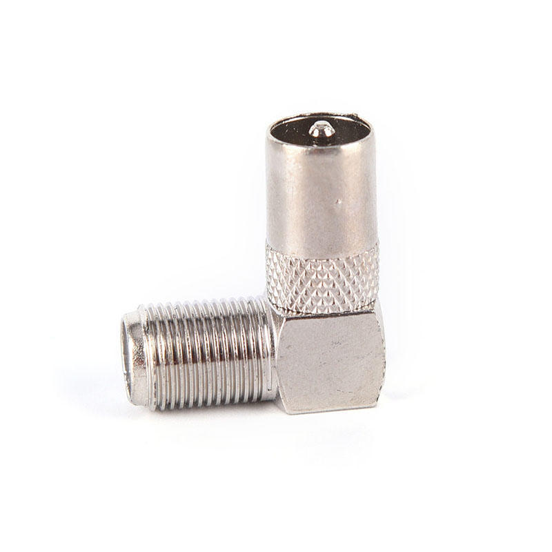 1 buc Conector Cablu Antenă TV Unghi Drept 90 Grade Coaxial RF Soclu F