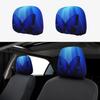 Blue Bling Butterfly 2 Pack Car Headrest Covers Car Seat Head Rest Protector Auto Seat Cover Interior Accessories Universal