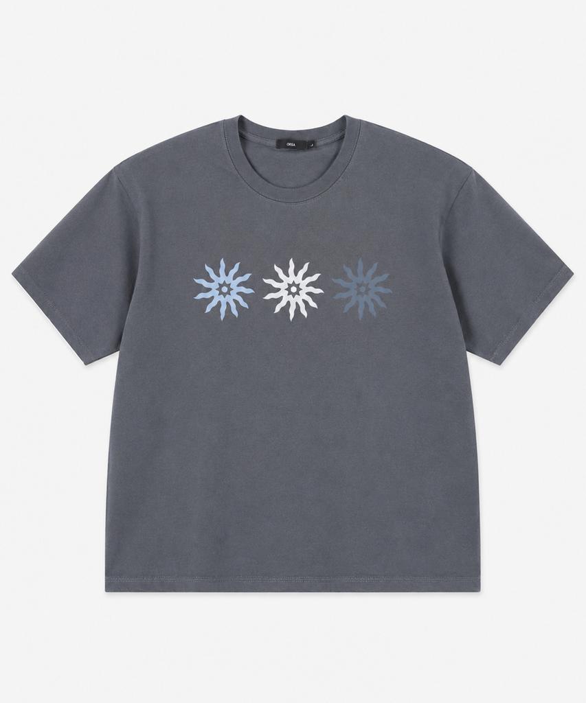 Ousa Vintage Solar Oversized Short Sleeve T-Shirt 7 Colors