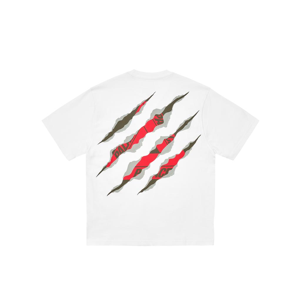 Palace Ripped Tri T-Shirt White Unisex Tops P28TS053