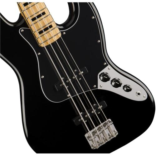 Squier by Fender Classic Vibe '70s Jazz Bass?, Maple Fingerboard, Black, with Soft Case