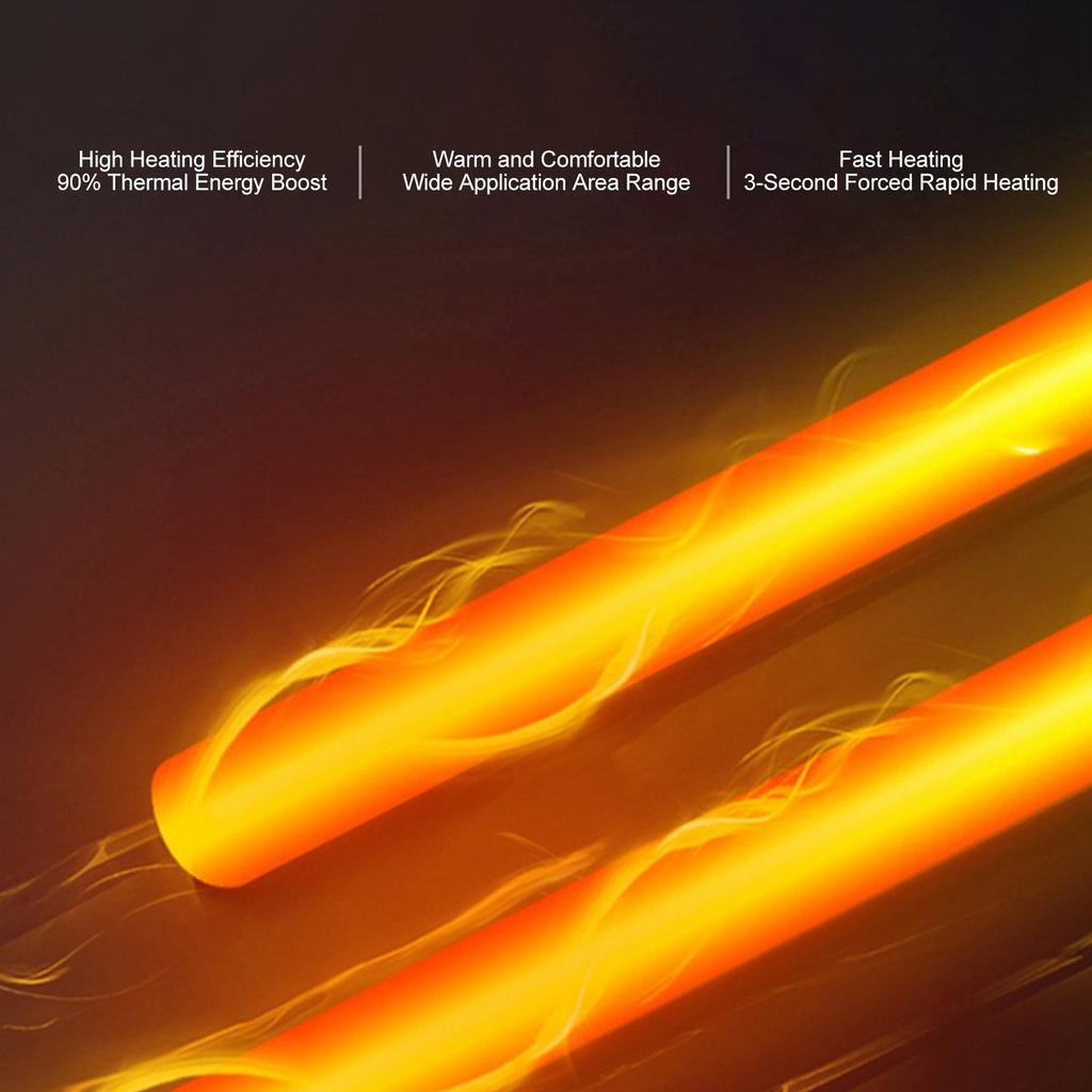 1500W Infrared Heater Indoor Outdoor Wall Patio Heater IP65 Waterproof 30 Square Meters Coverage 3S Fast Heating