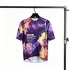 Unisex Cycling Jersey Short Sleeve Starry Gradient Mesh Breathable Quick-Dry UV Protection Road Bike Ride