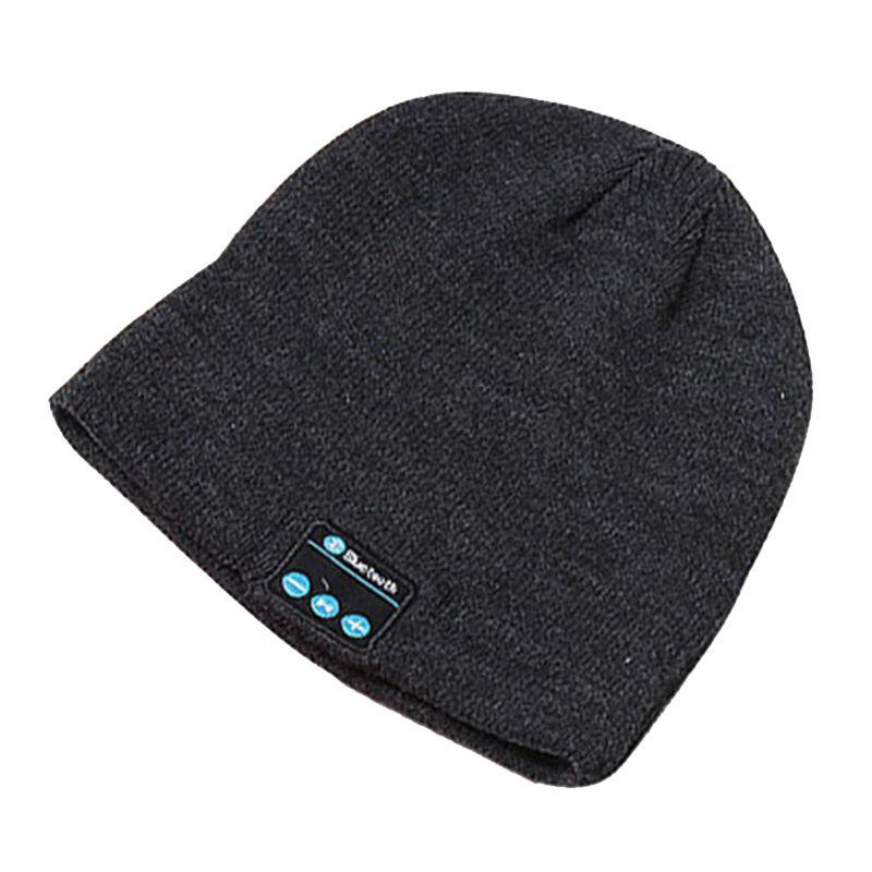 Soft Warm Beanie Hat Bluetooth Smart Cap With Wireless Headphone Set And Speaker Mic