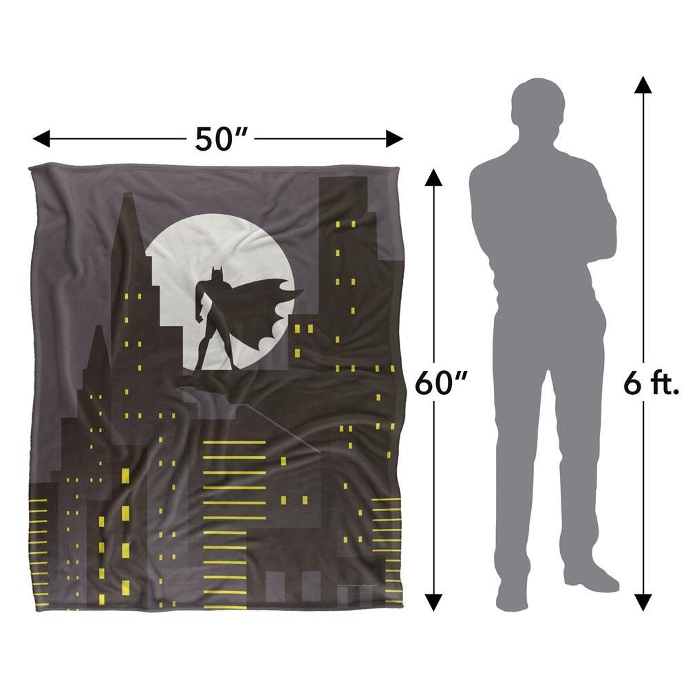Batman City Silhouette Silky Soft Touch Blanket