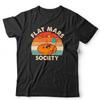 Flat Earth Tshirt Flat Mars Society 2 Unisex Funny NASA Space Planets Galaxy