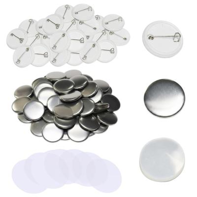 Iimono117 Badge Materials (32mm, 44mm, 58mm) Set of 100, Badge Parts, Original Badge Creations, Badge Making Materials for Badge Machines, DIY
