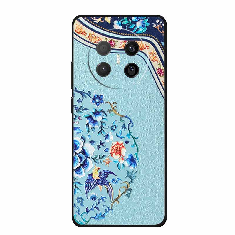 3D Emboss Case For Huawei Mate 70 Air 5G Phone Case Coque Flowers Silicone Soft Back Cover For Huawei Mate 70 Air 2025 Case Capa