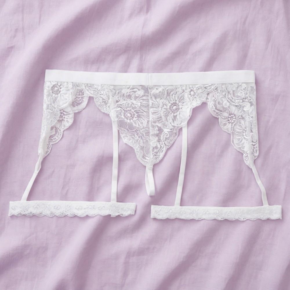 U Convex Lace Flower Panties Solid Color Briefs Soft Men Thong  Valentine's Day