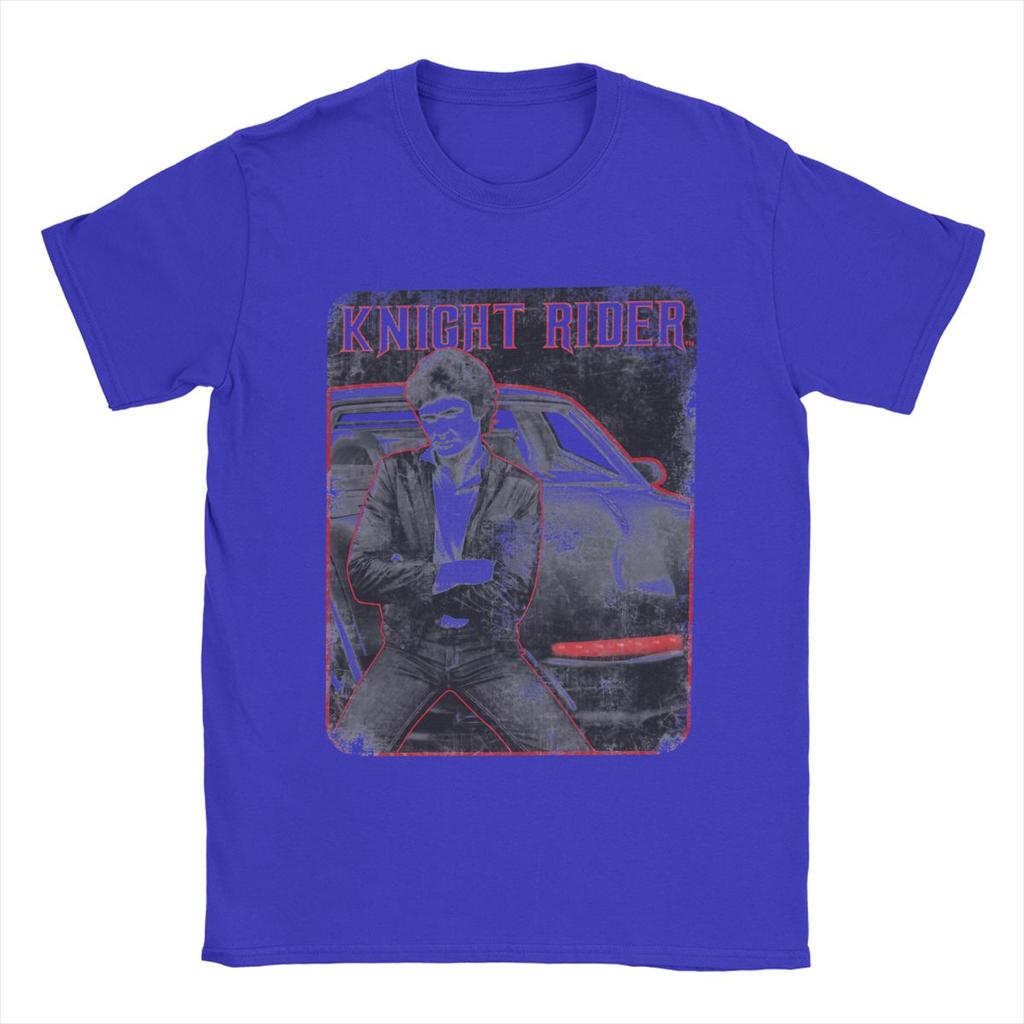 Knight Rider Knight And Kitt Men T Shirt Leisure Tees Short Sleeve Round Collar T-Shirt Cotton Summer Clothes