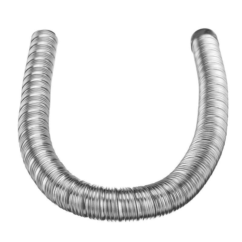 60cm Stainless Steel Flexible Flue Pipe Fit for Eberspacher Webasto Parking Heater Silver