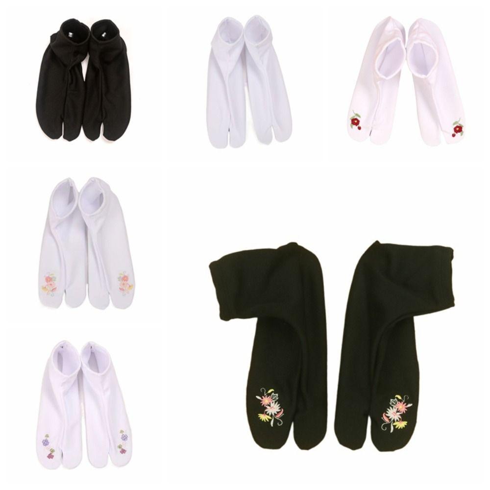 Mid-calf Toe Separator Socks Japanese Style Short Tube Socks Fashion Two Toed Socks  Flip Flops