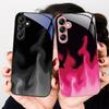 Simple Green Flame For Samsung Galaxy A01 A02 A03 Core A04 A14 4G A13 54 34 31 20 25 23 22 5G S21 Ultra S20 Glass Phone Case