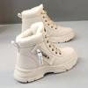 Autumn Winter Women's Designer Sneakers Casual High Top Shoes Womens Plush Lined Warm Shoes Thick Lace-up Sports Shoes