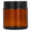 5-250g Brown Glass Cream Jar, Refillable Face Eye Moisturizer Pot, Empty Cosmetic Sample Container