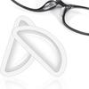12 Pairs Glasses Nose Pads Non-slip Half Moon Hollow Solid Color Stylish Daily Using Long Lasting Silicone Eyeglass Nose Pad for Office