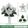 3PCS Christmas Simulation Bouquet 5 Fork Fake Flower Honeysuckle Holiday Decoration Simulation Green Plant Interior Decoration