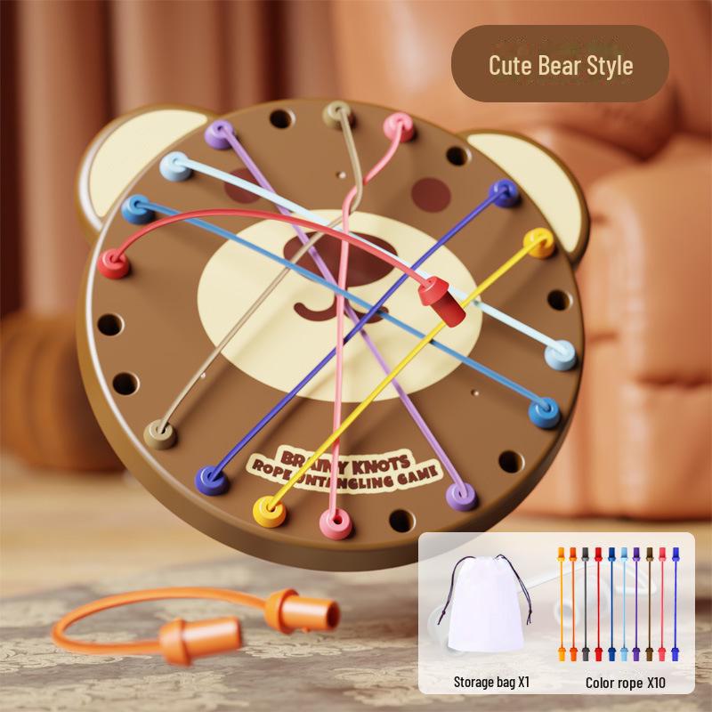 Children's Logic & Concentration Board Game: Untie the Rope Challenge