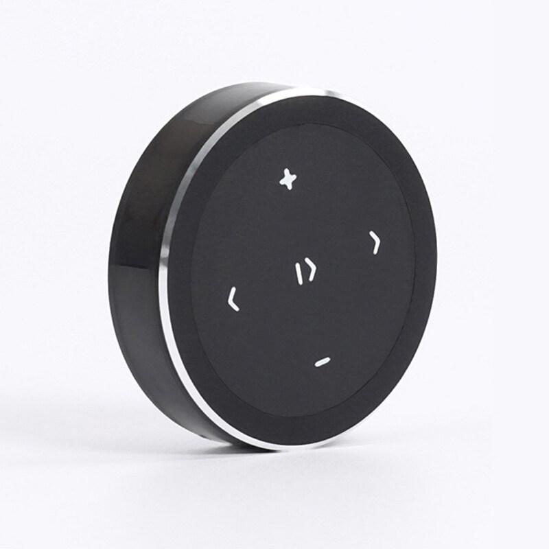 

Мини-беспроводной Bluetooth-совместимый мультимедийный пульт дистанционного управления, автомобильный руль мотоцикла, MP3-воспроизведение музыки для IOS Android чёрный