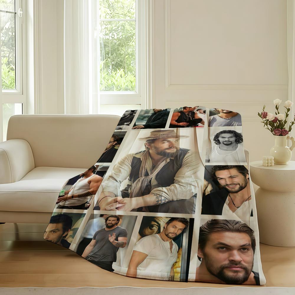 Americký herec Jason Momoa Deku Pro Pohovku Kancelář Postel Letadlo Cestování Spánek Čtení Relaxace Kempování Měkké A Teplé