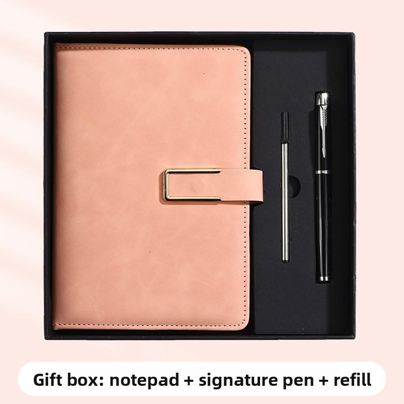 A5 Notatbok Spenne Business Kontor Notisblokk Gaveeske Sett