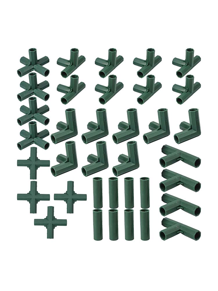 16mm Tube Connectors Garden Frame Connectors Weather Resistant 3-way Design 4-way Design 5-way Design Easy Installation