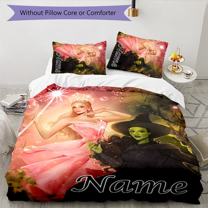3pcs The Wizard of Oz3 Cover Set - Personalized Name, HD Printed Bedding with 1 Cover and 2 Pillowcases - Perfect for Home Decor, Easy Care