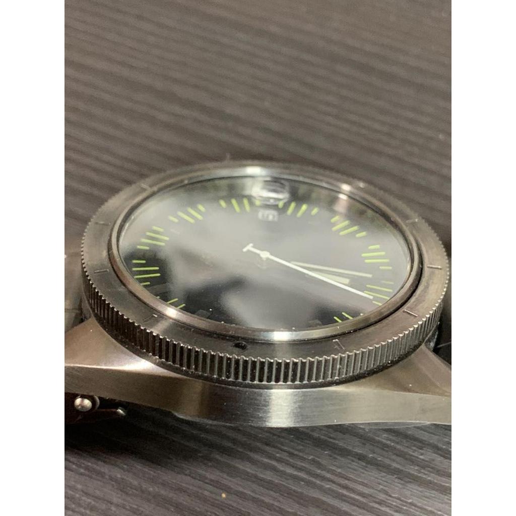 Used NIXON analog watch metallic black