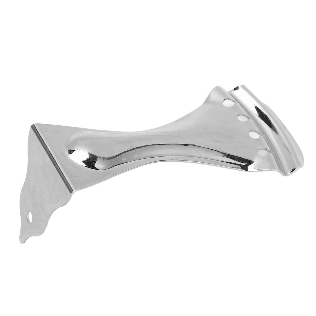 Guitar Bent Tailpiece Metal Zinc Alloy for 4 String Resonator Guitars F14 Silver Color