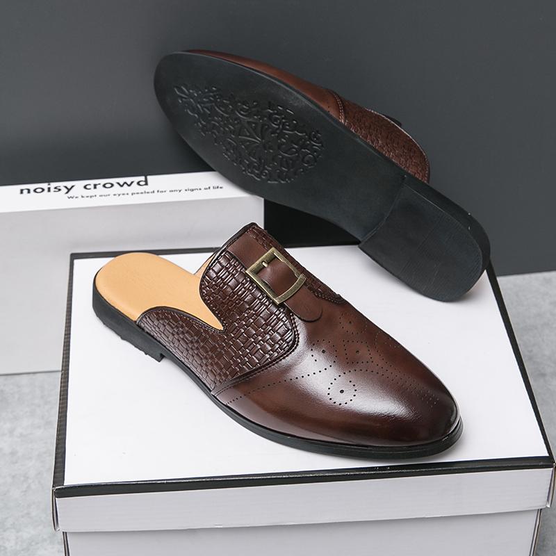 Hot Selling Home Flat Shoes Europe America Soft Soled Comfortable Men's Loafers Elegant Daily Men's Leather Casual Shoes