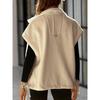 Women's Warm Fuzzy Lamb Wool Sleeveless Vest Outerwear Casual Fashion Vest For Ladies