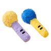 Yousheng Squeaky Cat Toy Plush Microphone Design Cat Teething Toy with Crinkle Sound Interactive Chew Toy for Teething Kittens Fun Self-Entertainment