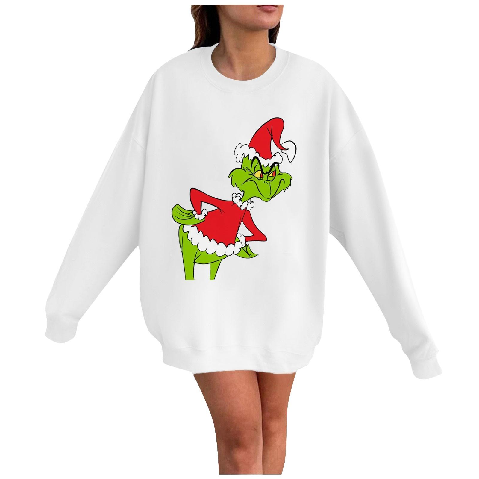 

Женская модная повседневная свободная футболка с круглым вырезом и небольшим принтом, топ с длинными рукавами XXL белый