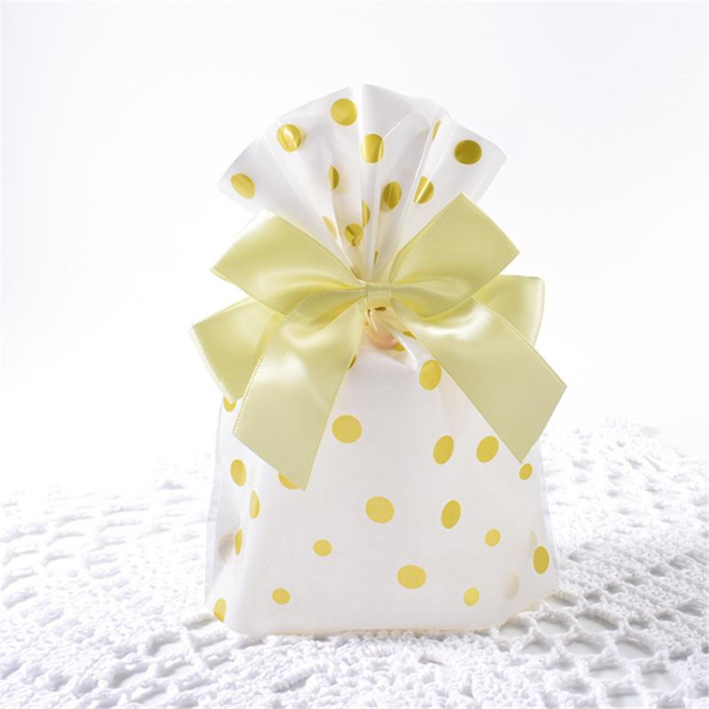 50Pcs 14x20cm Striped Baked Biscuit Bundle Pocket Candy Nougat Packaging Party Decor Gift Bags (No Ribbon)