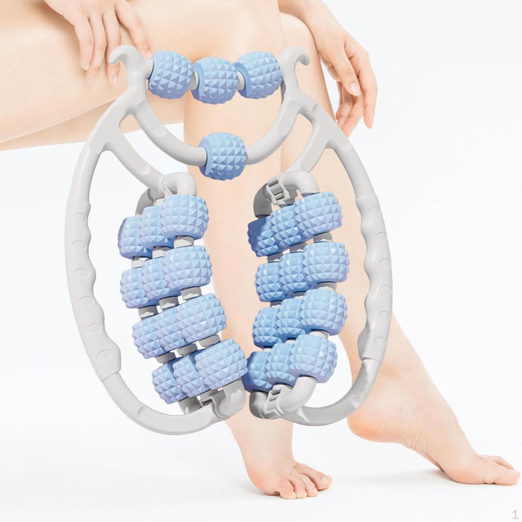Leg Massage Roller 28 Wheels Degree Circular Clamp Portable Ergonomic Deep Tissue